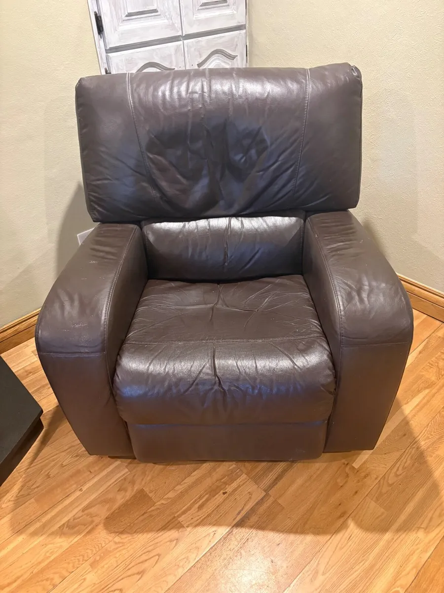 Couch and 2 Recliner Chairs - Image 1