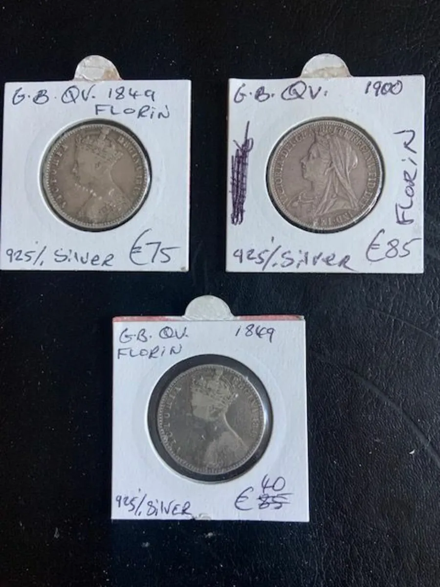 Queen Victoria Florin Coins - Various Prices - Image 4