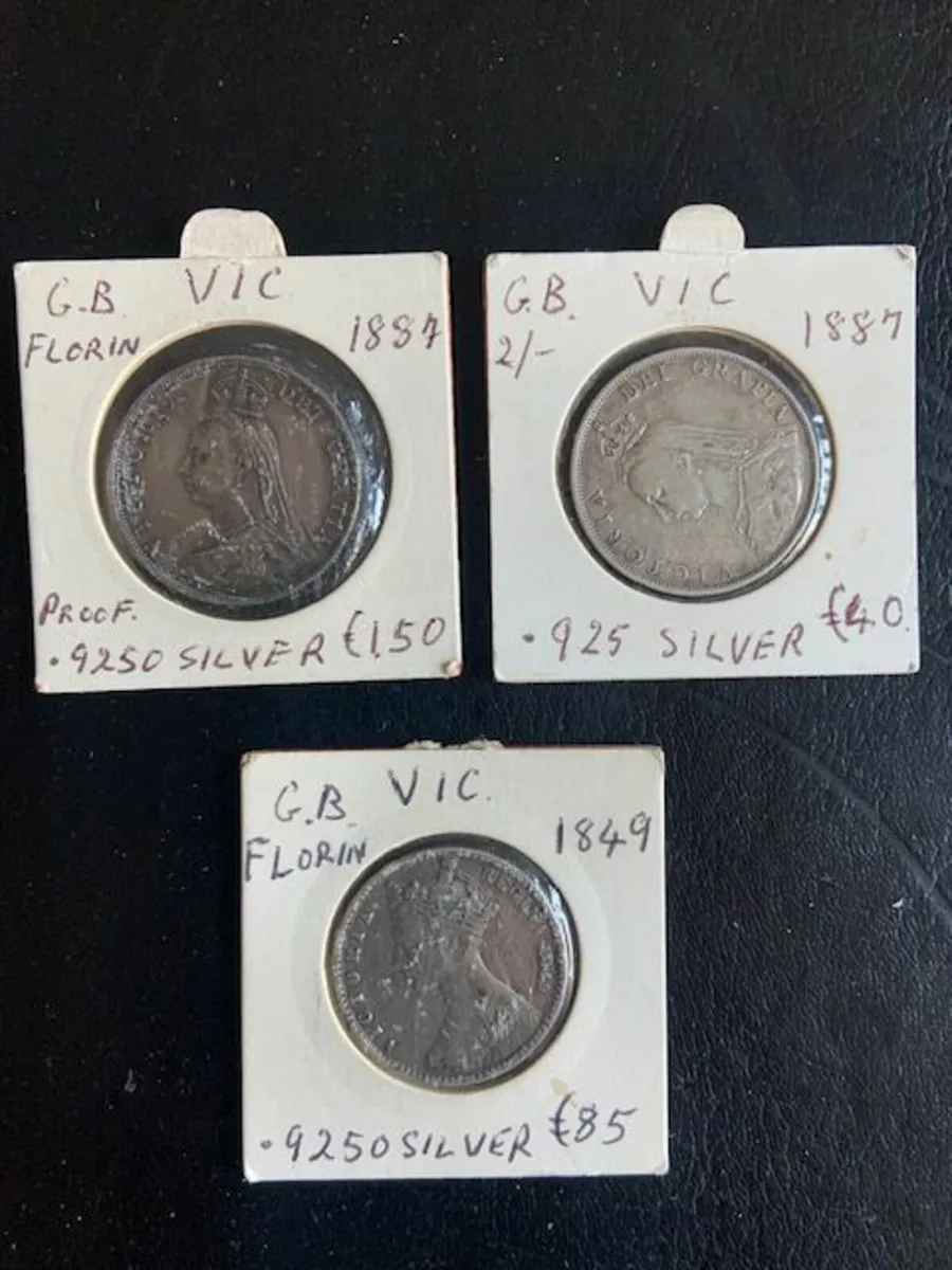 Queen Victoria Florin Coins - Various Prices - Image 2