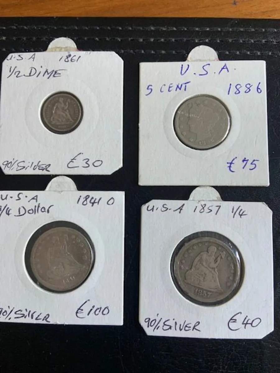 US Coins - 90% Silver Various Prices - Image 2