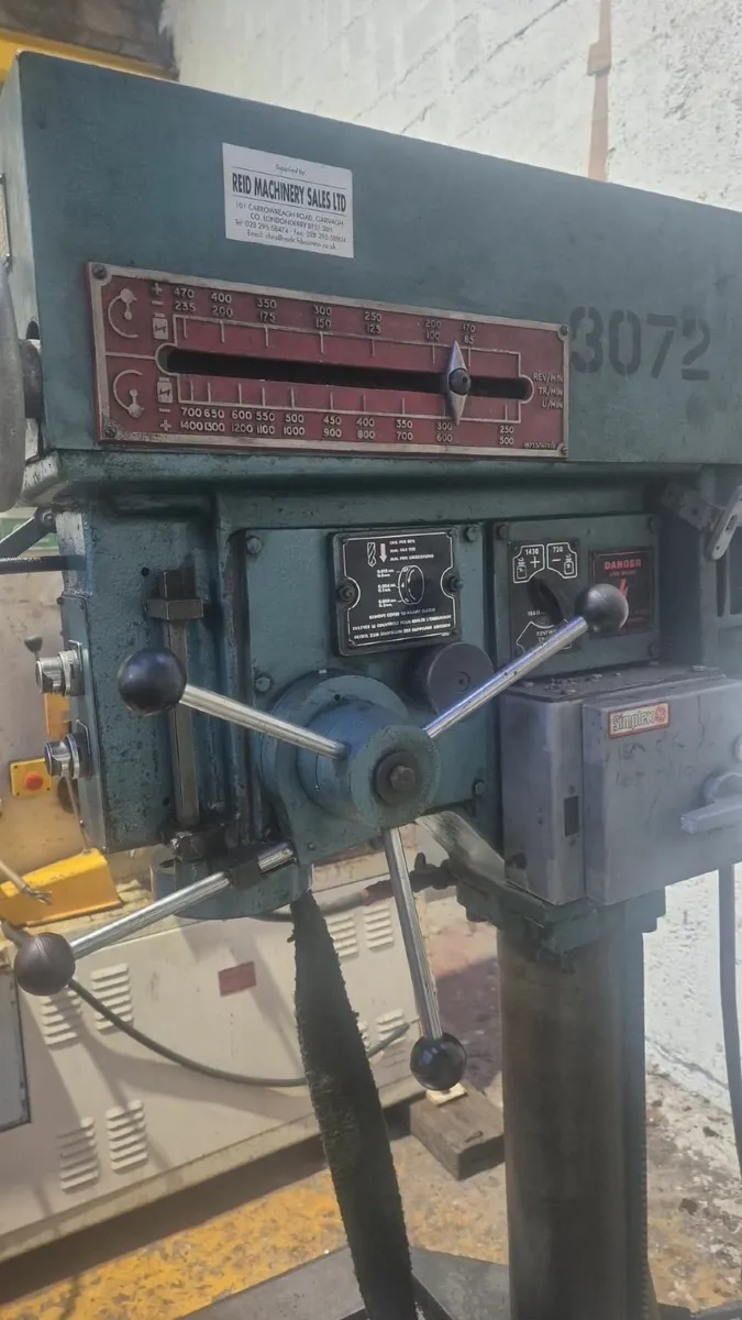 Meddings MF7 Heavy Duty Pillar Drill - Image 2