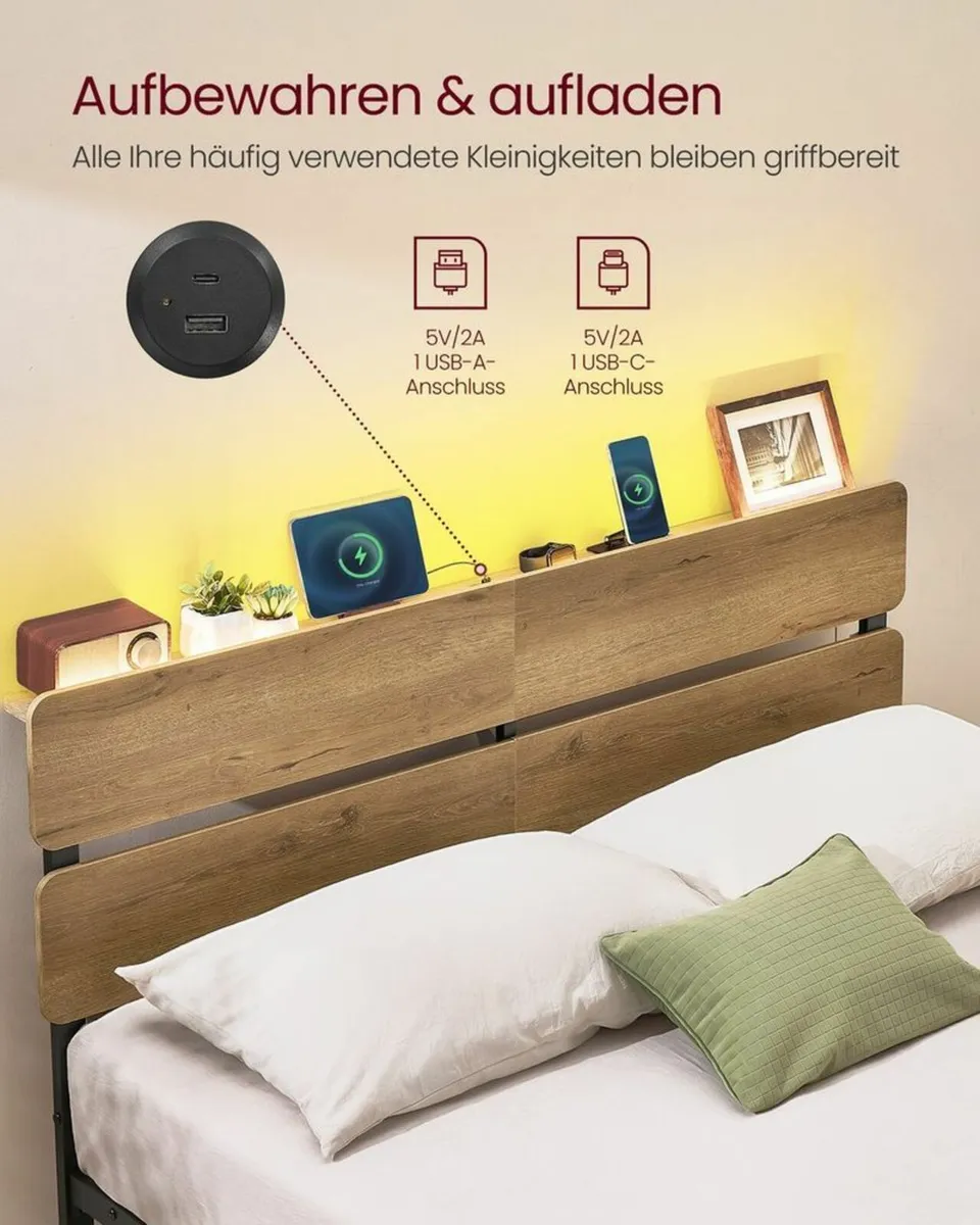 Double Bed Frame LED - Image 4