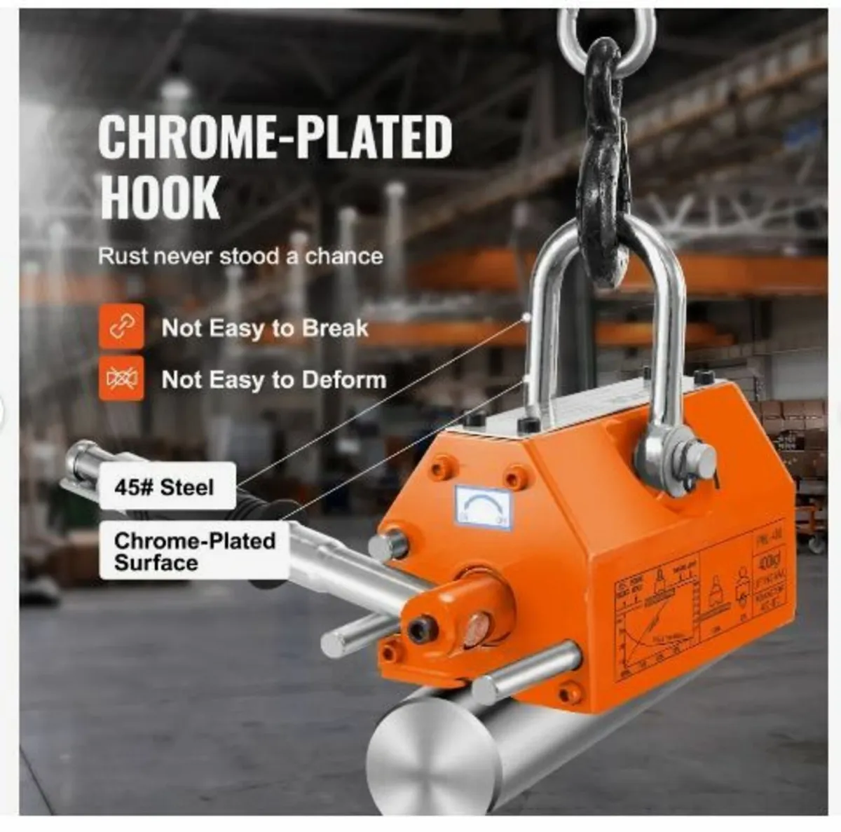 Magnetic Lifter, 880 lbs/400 kg Pulling Capacity - Image 3