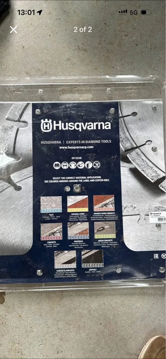 Husqvarna VARI-CUT S65 450mm 18″ diamond blade - Image 2