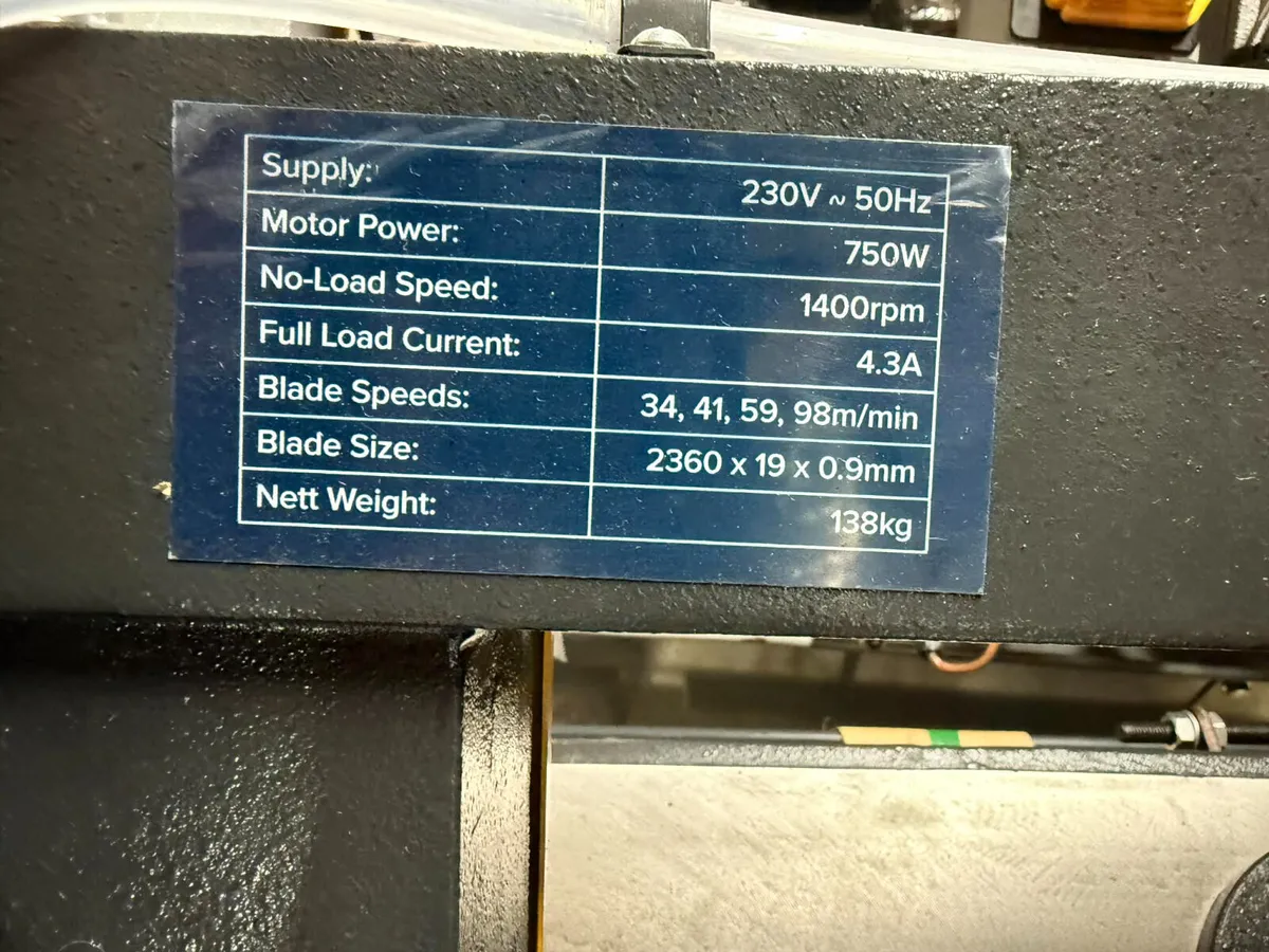Sealey SM35CE Bandsaw - Image 3