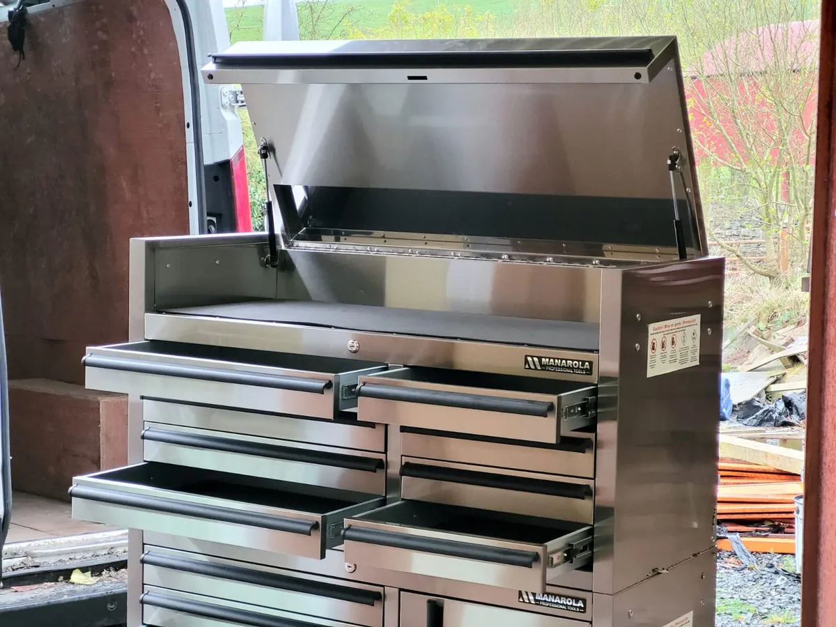 Manarola Stainless steel 16 Drawer Tool Che - Image 3