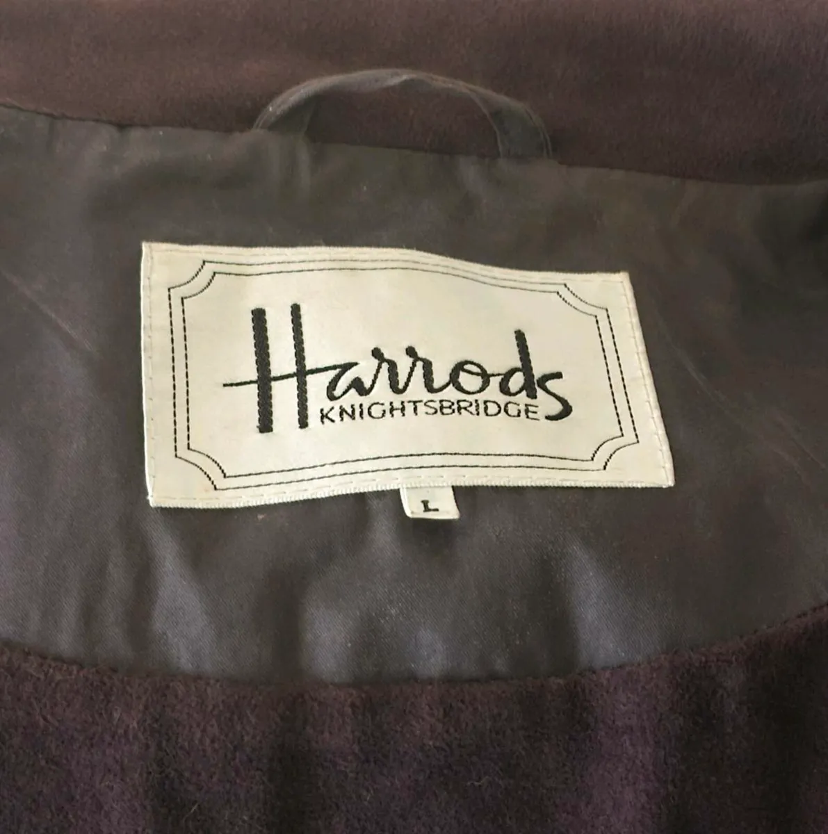 Wax Jacket Brown - "Harrods" (large) - Image 3
