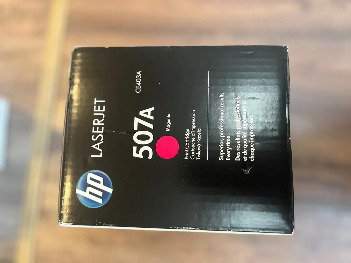 Hp Ce403A 507A Magenta Original LaserJet Toner - Image 1