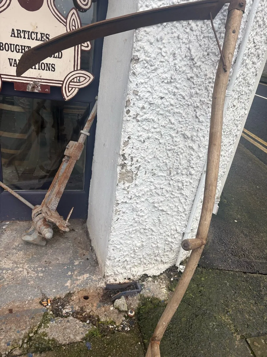 Antique European scythe - Image 1