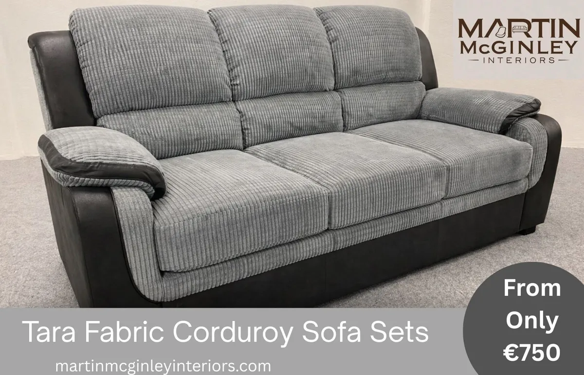Grey Fabric Tara Sofa Sets 3+2 and 3+1+1 - Image 1