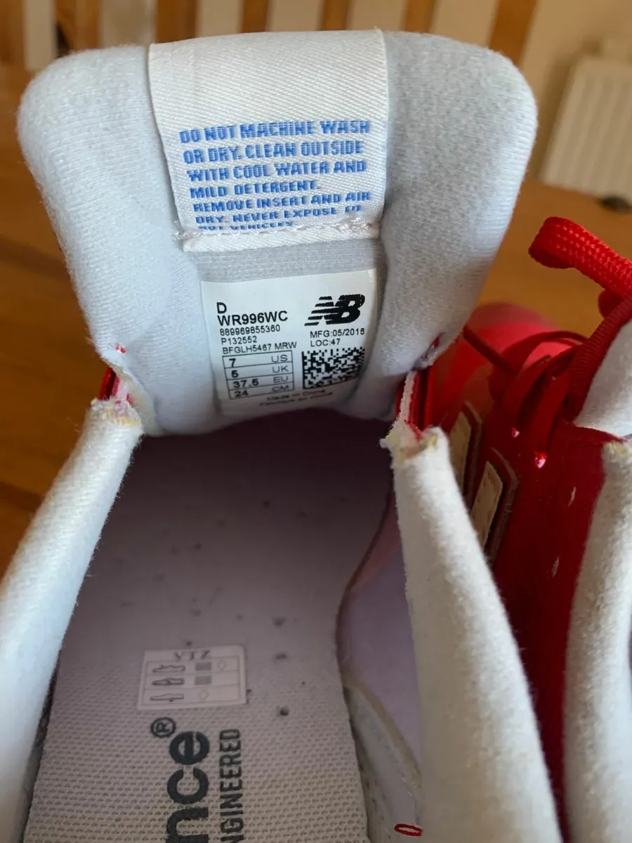 Red Cloth Nylon New Balance Runners - Image 2