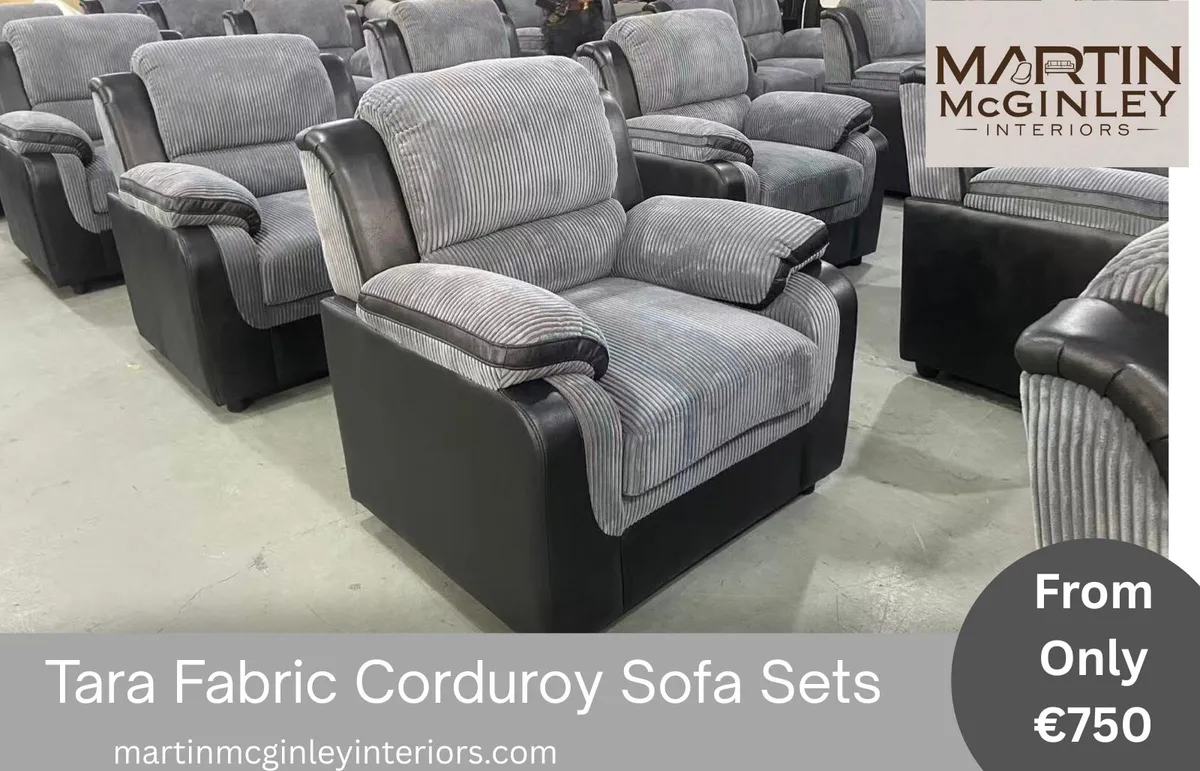 New Tara Fabric Sofa Sets Free Delivery - Image 3