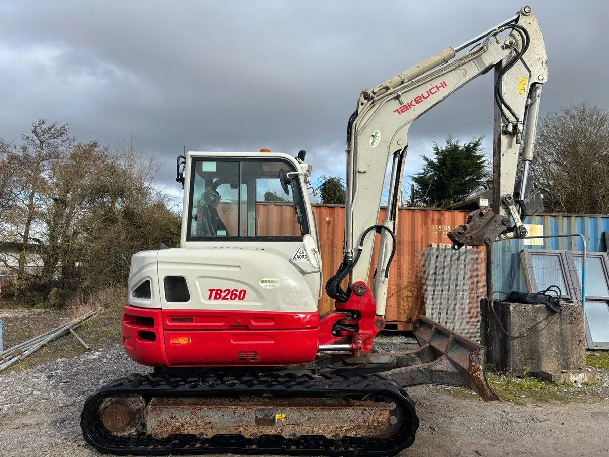 Takeuchi TB260 excavator - Image 1