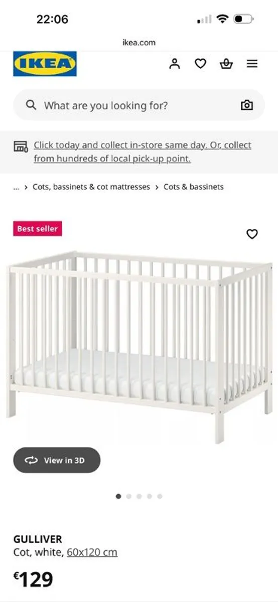 Ikea Gulliver Cot - Image 1