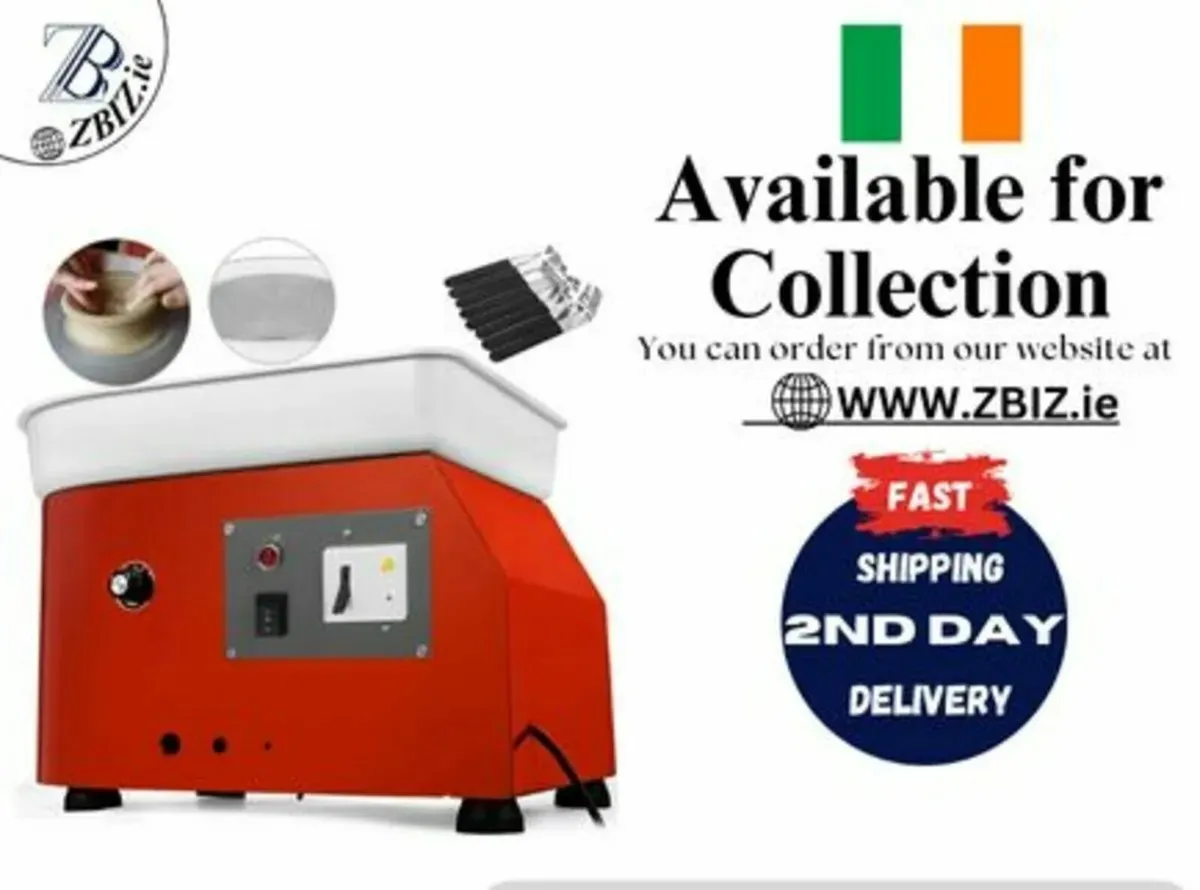 280W 25cm Electric Pottery Wheel Machine - Image 1