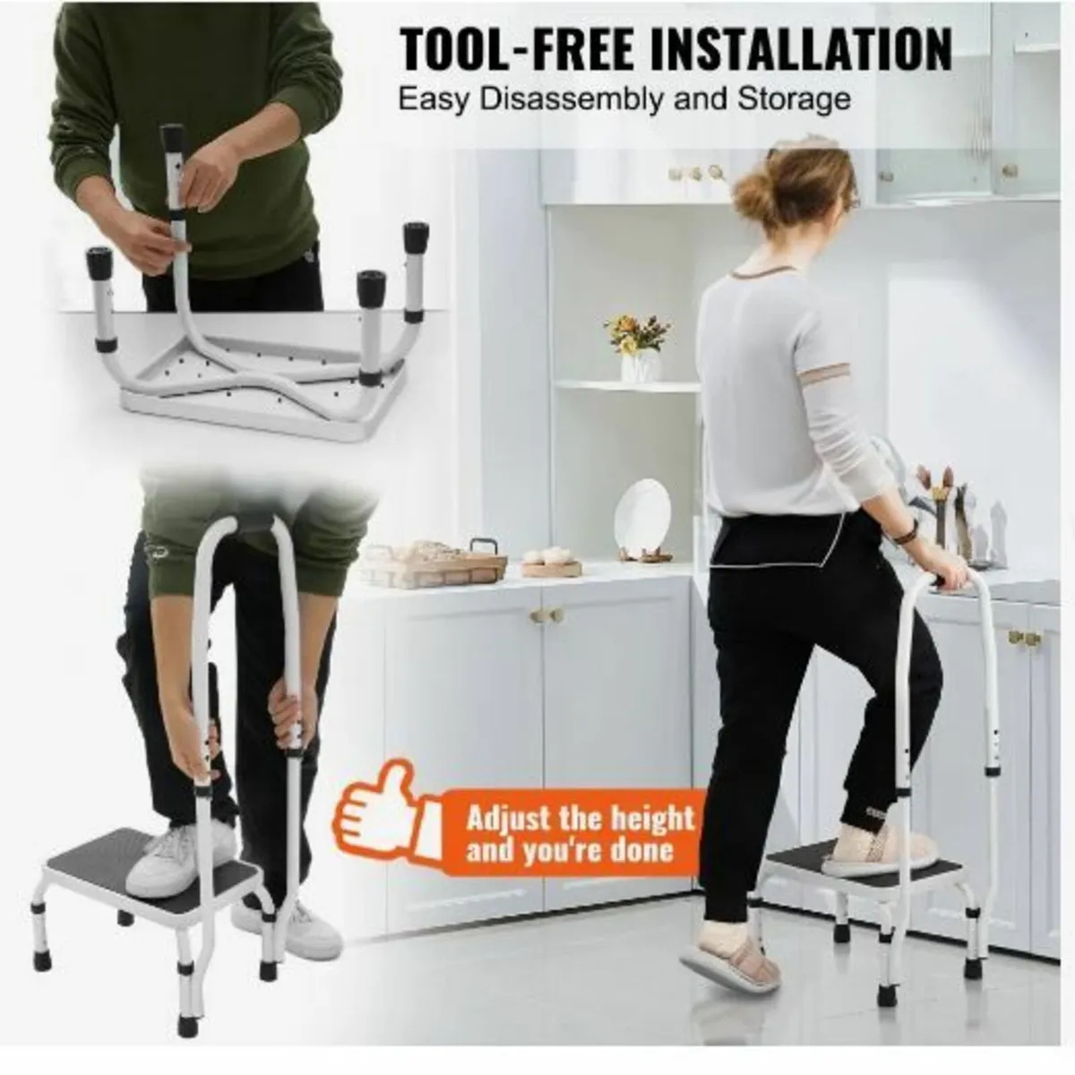 Step Stool 1-Step 150KG Capacity - Image 3