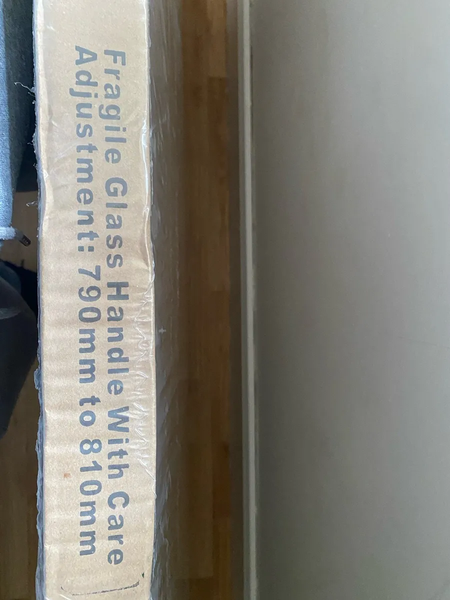 Glass Shower Screen in Satin Chrome - Image 2