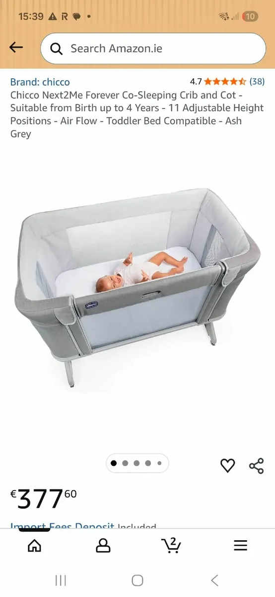 Next to me forever cot