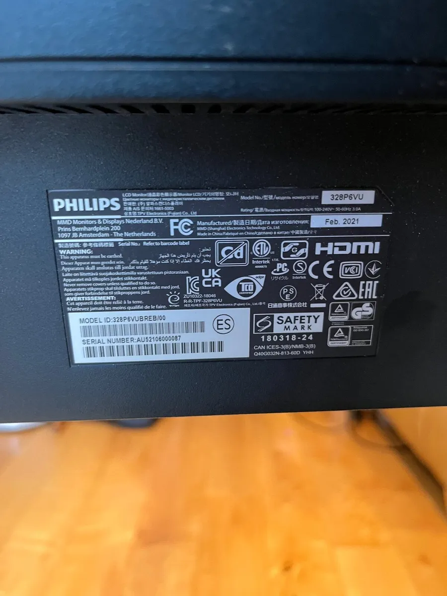 Philips 32” Brilliance 328P Computer Monitor - Image 4