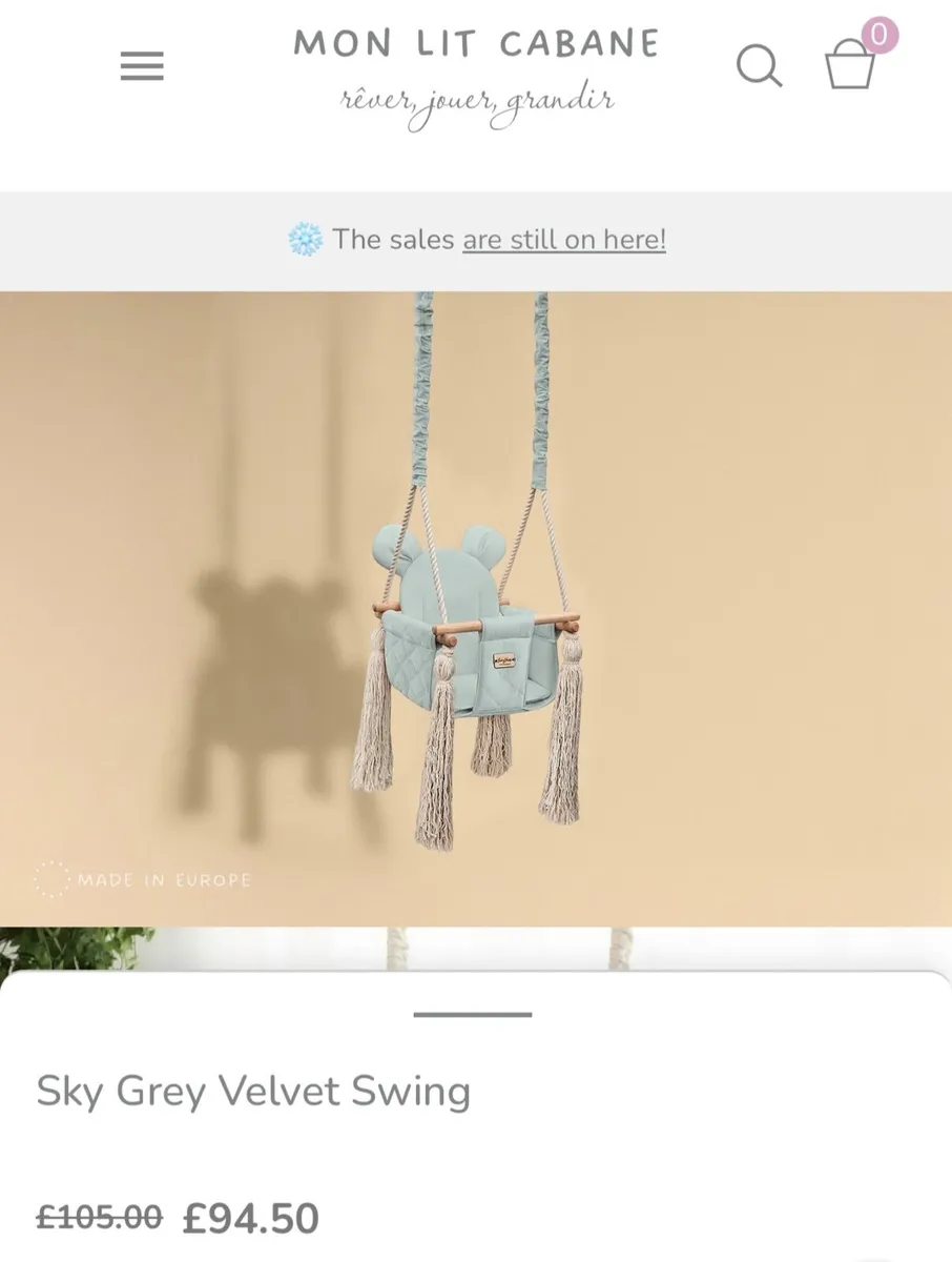 Indoor baby swing - Image 1