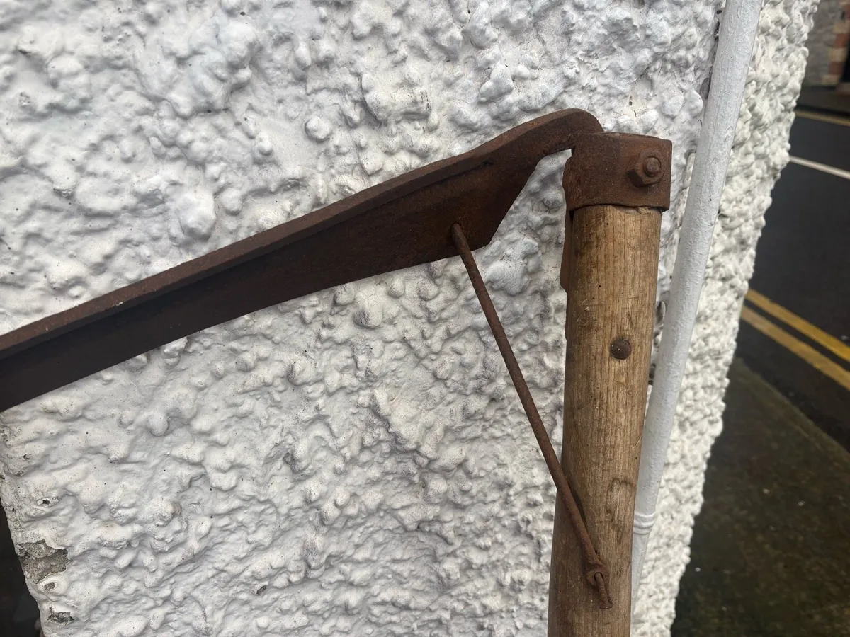 Antique saythes wooden handle - Image 2