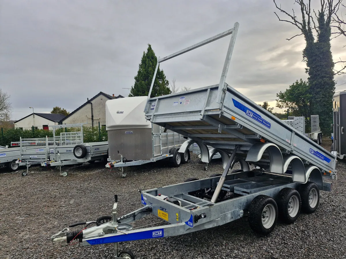 DALE KANE  12' x 6' TRI AXLE   TIPPING TRAILER - Image 4