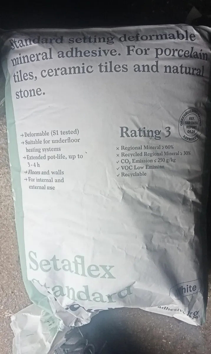 20kg white tile adhesive new - Image 1