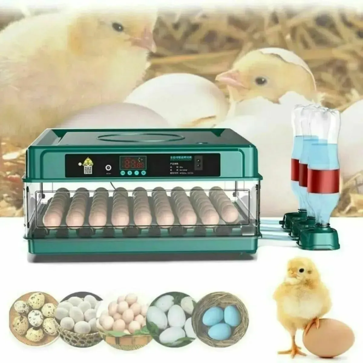 36 Egg Incubator Auto Temp Refill Hatch Machine - Image 1