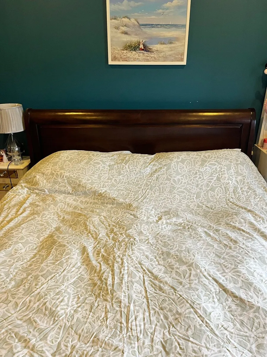 Mahogany bed superking - Image 1