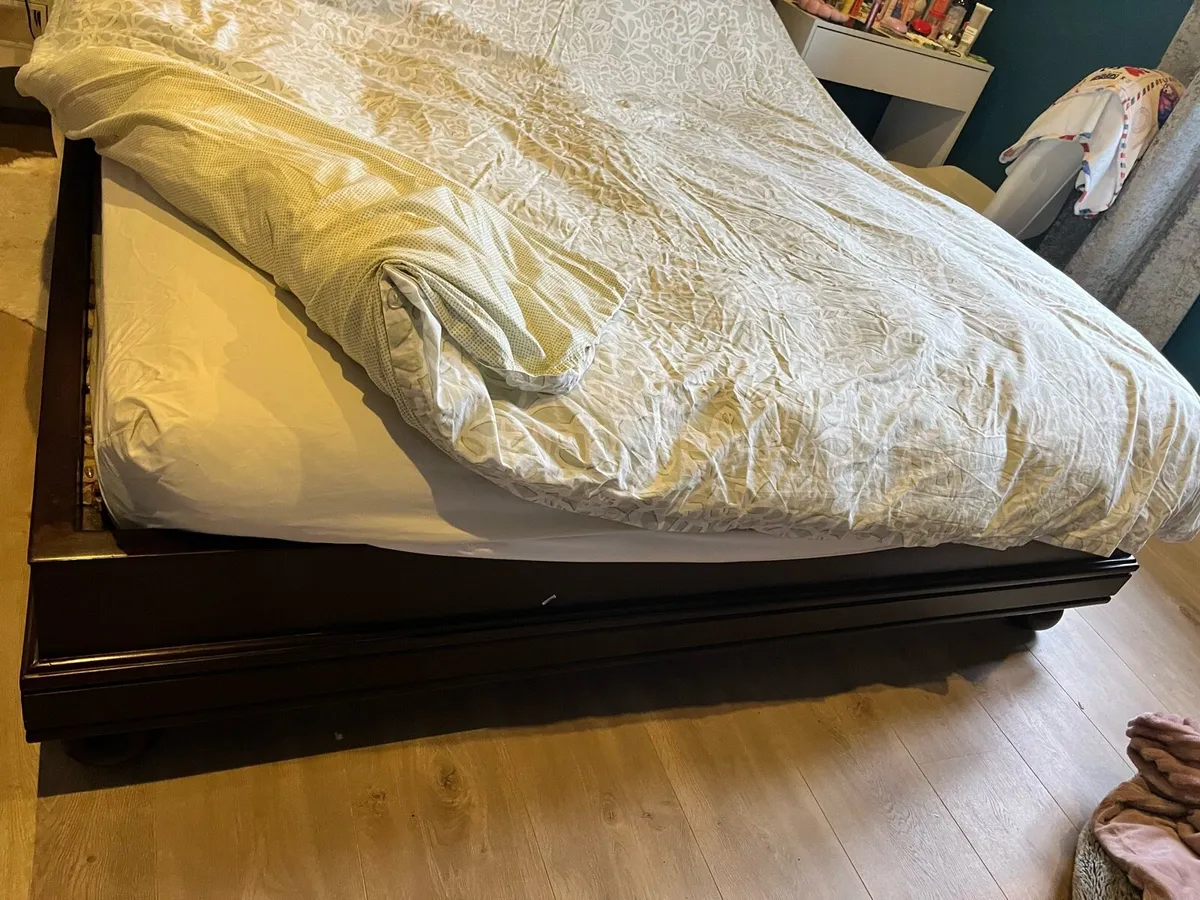 Mahogany bed superking - Image 3