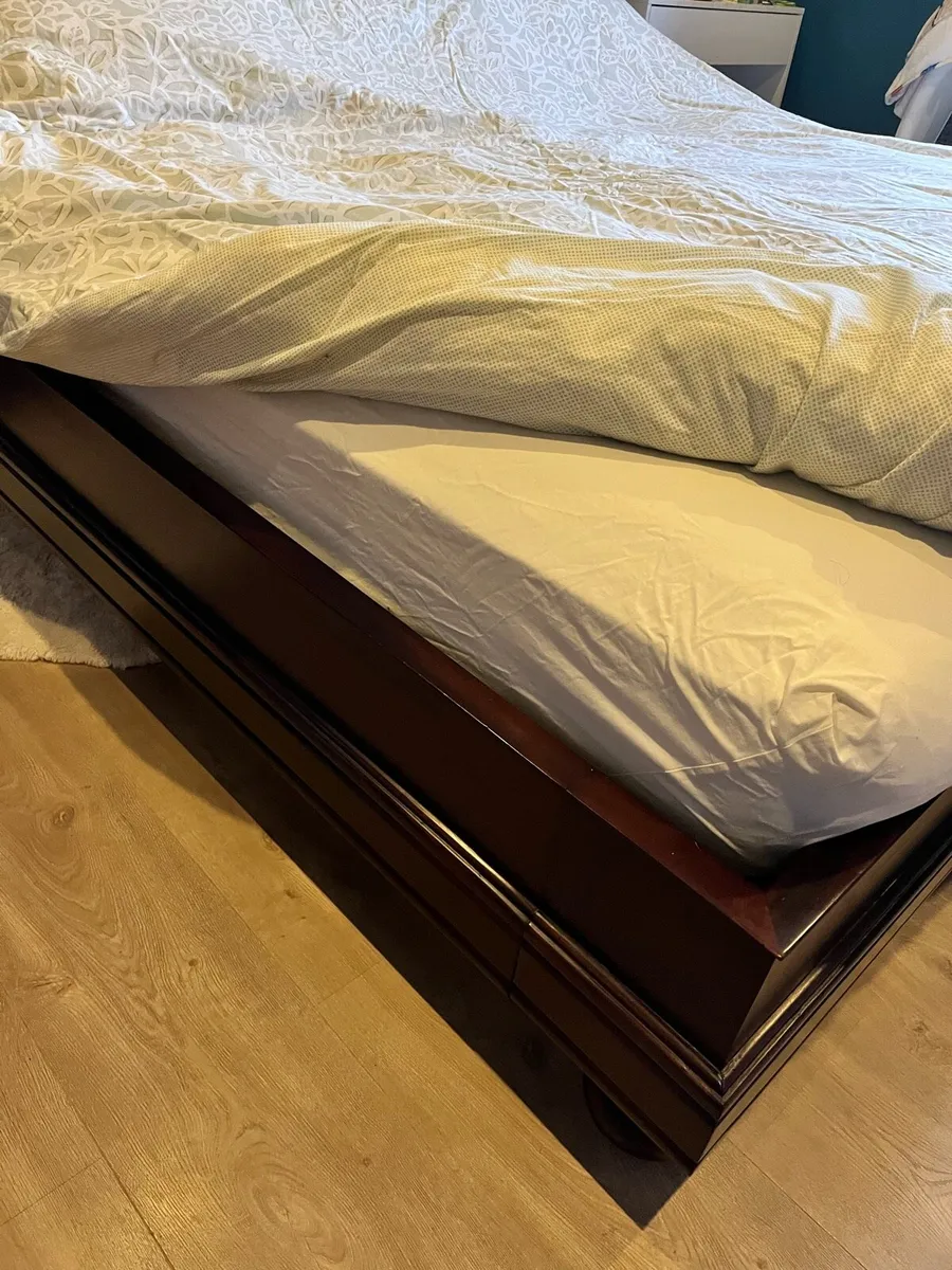Mahogany bed superking - Image 2