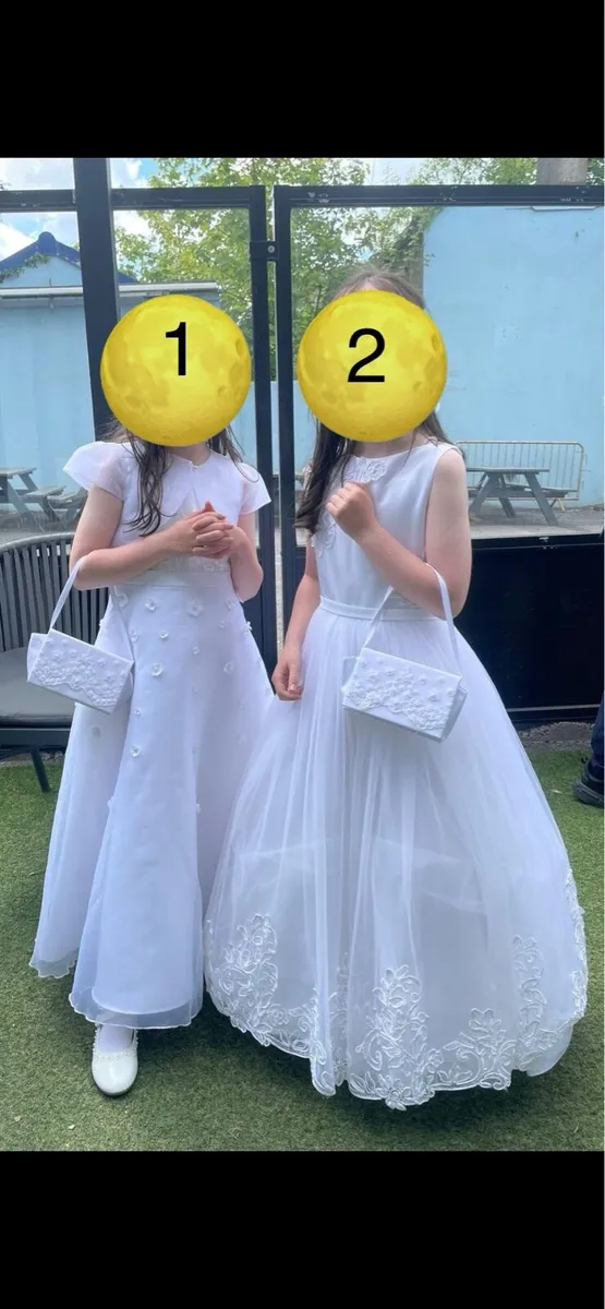 2 x communion dresses - Image 1