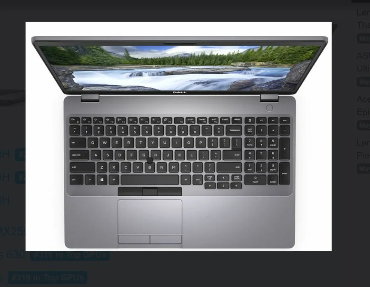 Win 11 DELL Latitude 5511 15.6 inch Intel i7 - Image 1