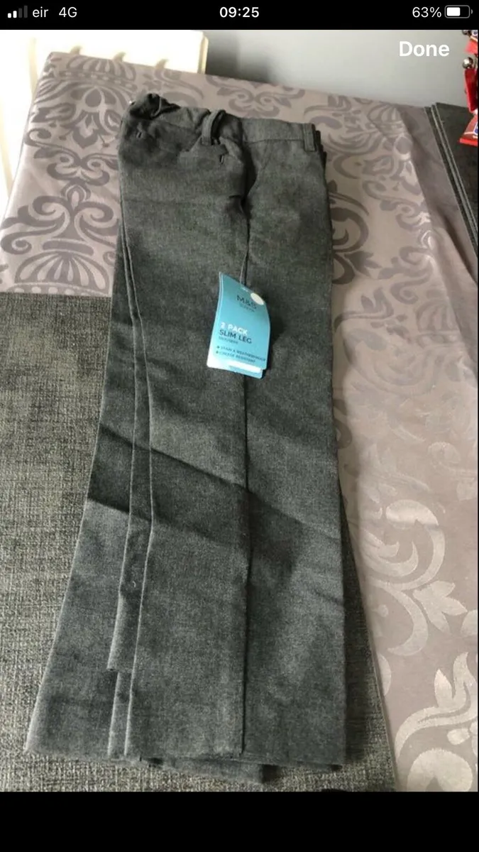 Boys set of two M&S school trousers 4/5 €10 - Image 1