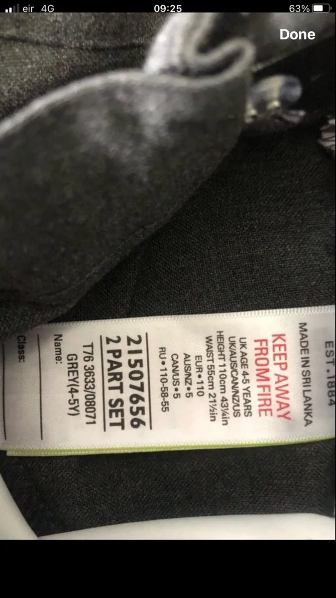 Boys set of two M&S school trousers 4/5 €10 - Image 3