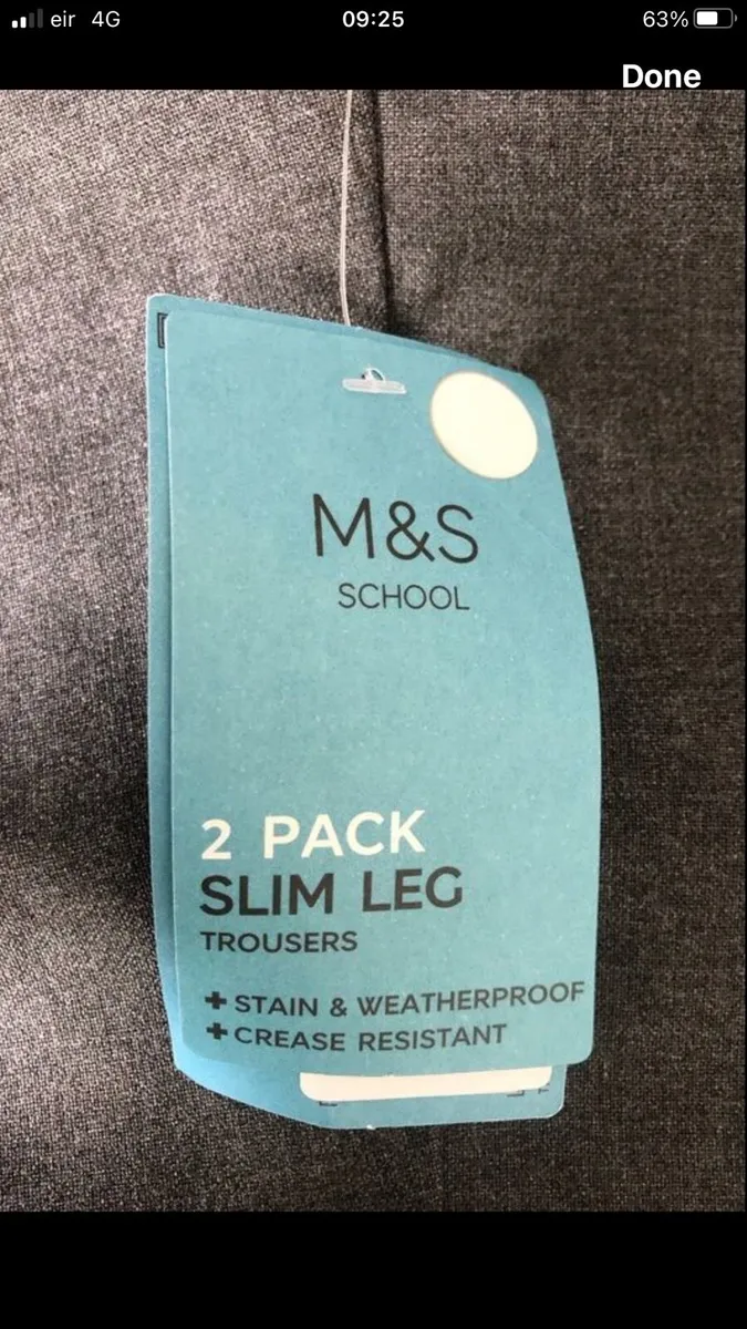 Boys set of two M&S school trousers 4/5 €10 - Image 2