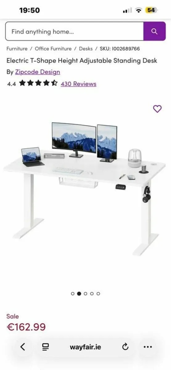 Brand New Electric Height Adjustable Standing Desk - Image 3