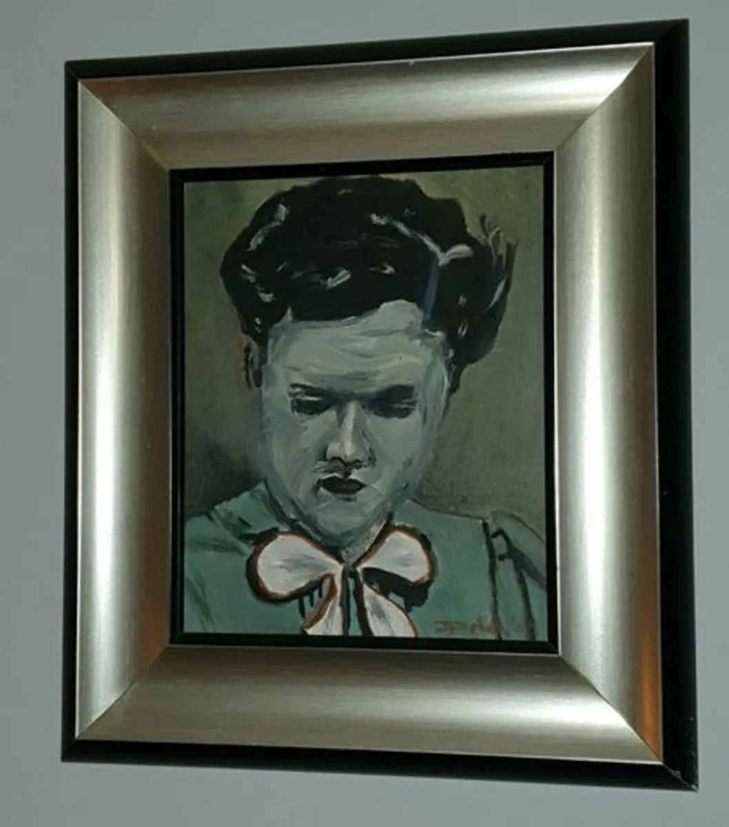 Original Oil Portrait - Local Artist - Framed