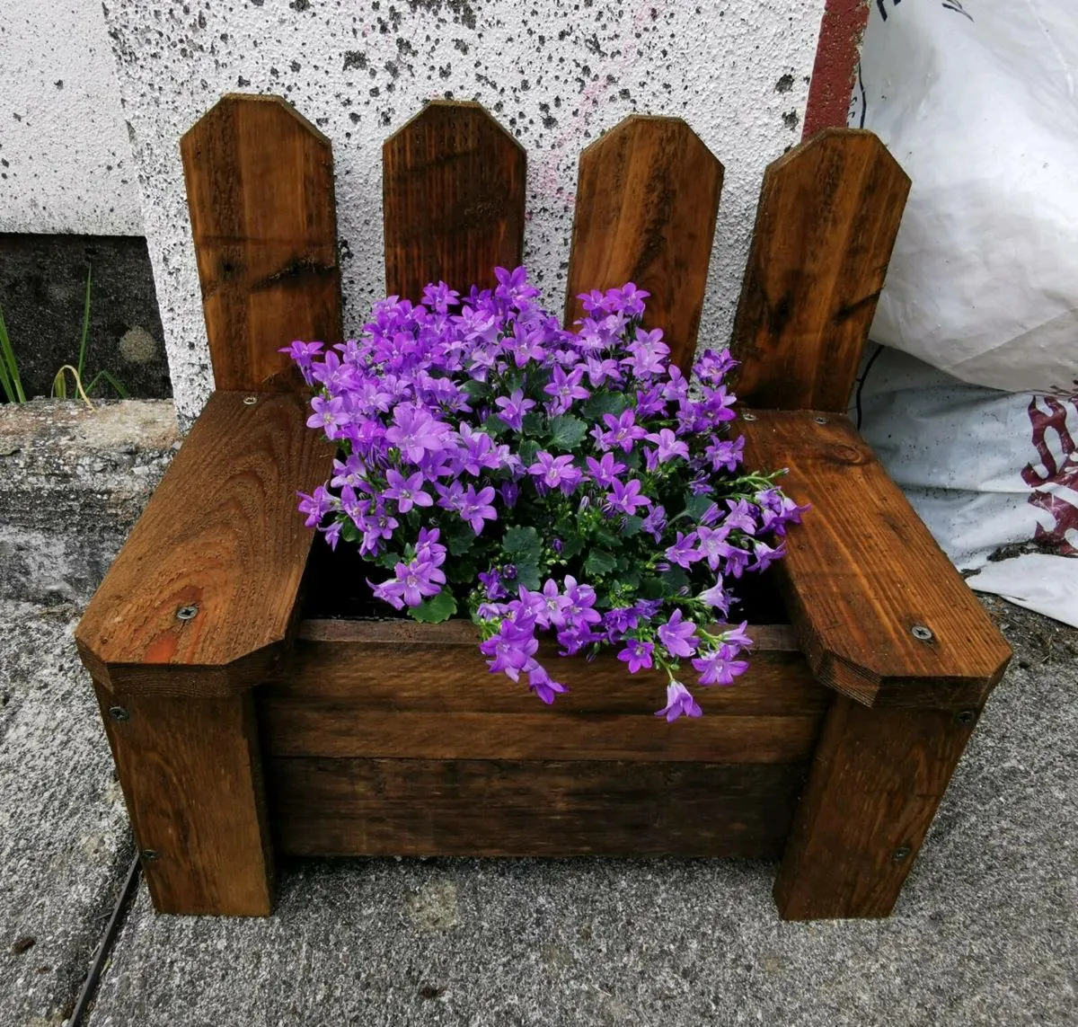 Handmade Rustic Wooden Planters - Image 1