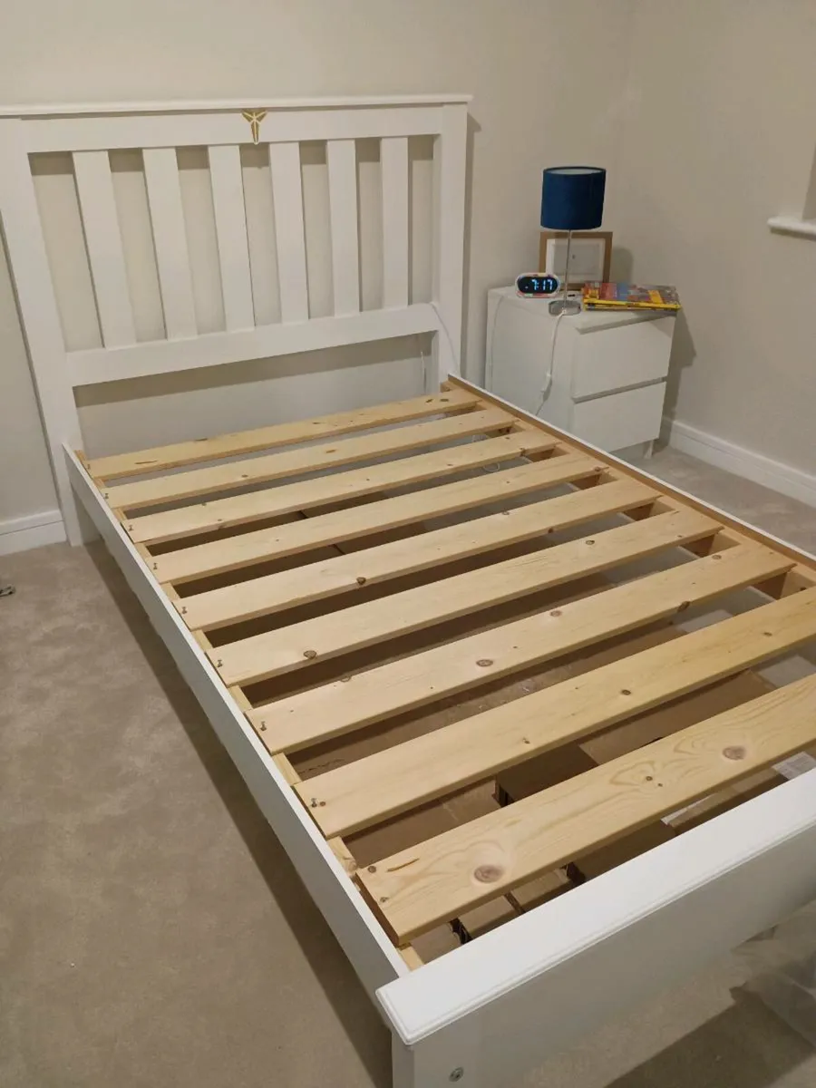 Single Bed Frame, Small Double Bed Frame, Mattress - Image 2