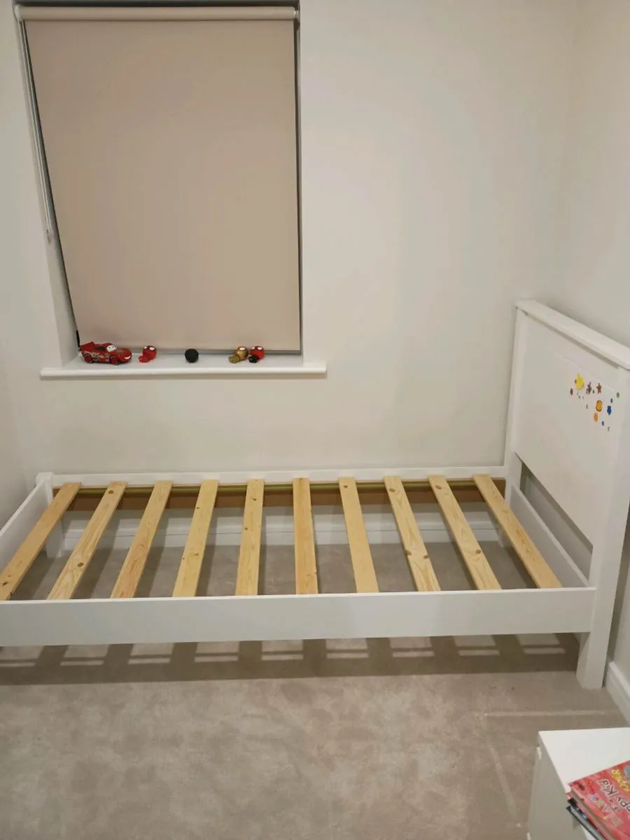Single Bed Frame, Small Double Bed Frame, Mattress - Image 1
