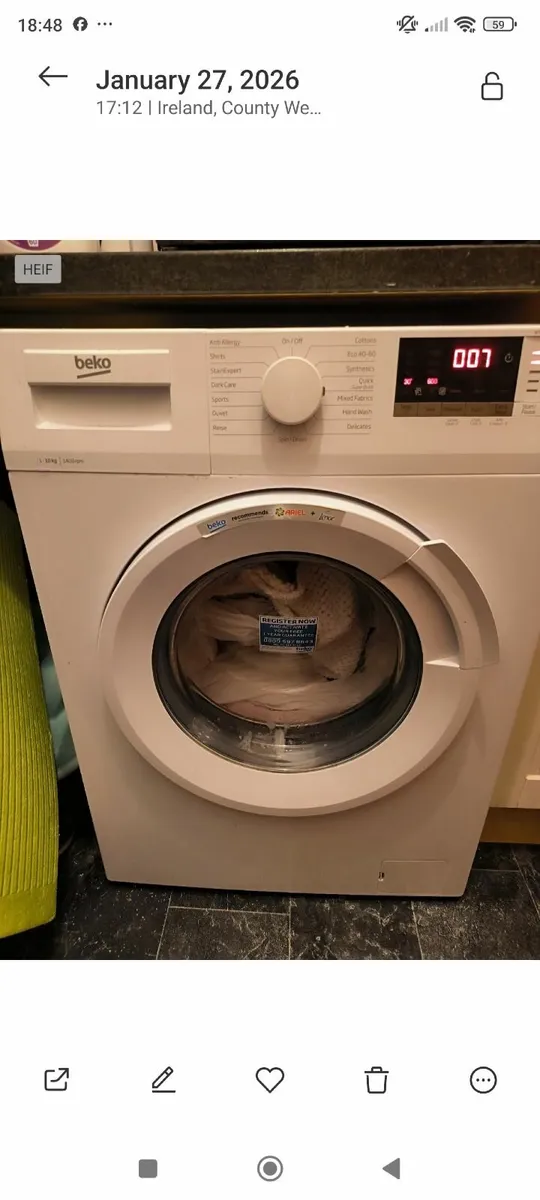 Washing Machine, Fridge Freezer, Microwave - Image 3