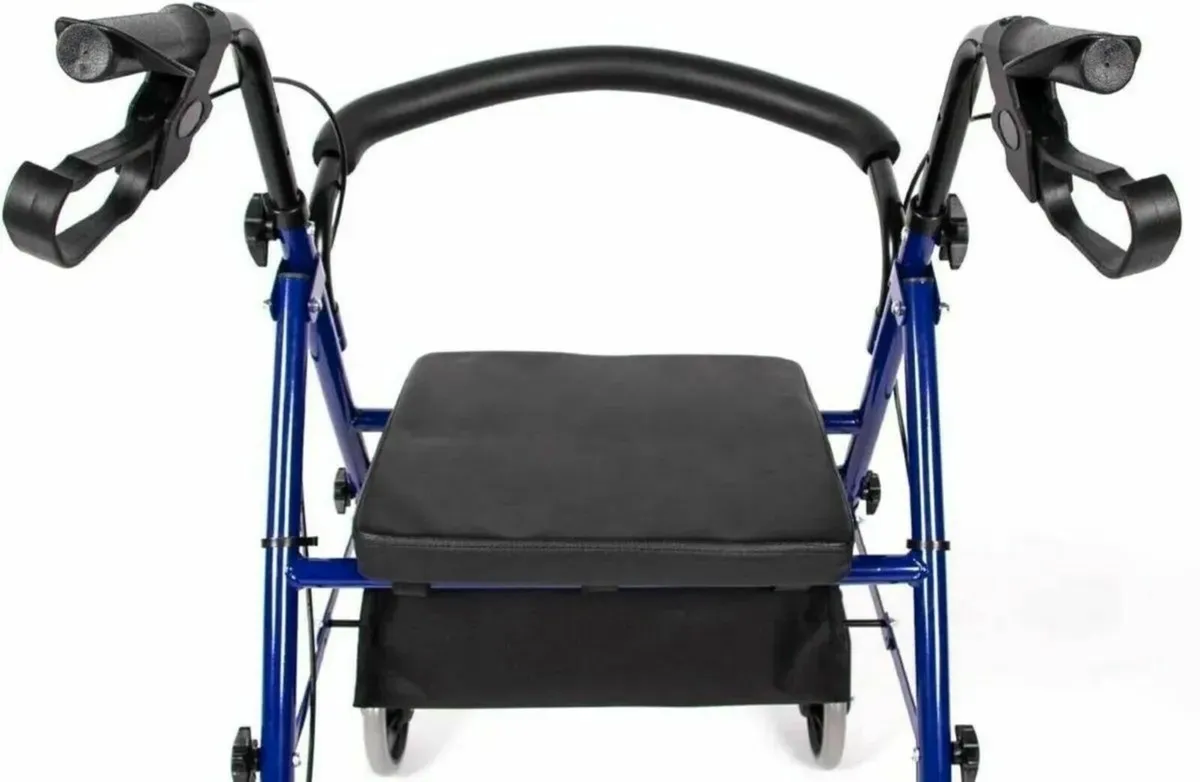 Rollator with Tray and Basket - Easy to Fold - Image 1