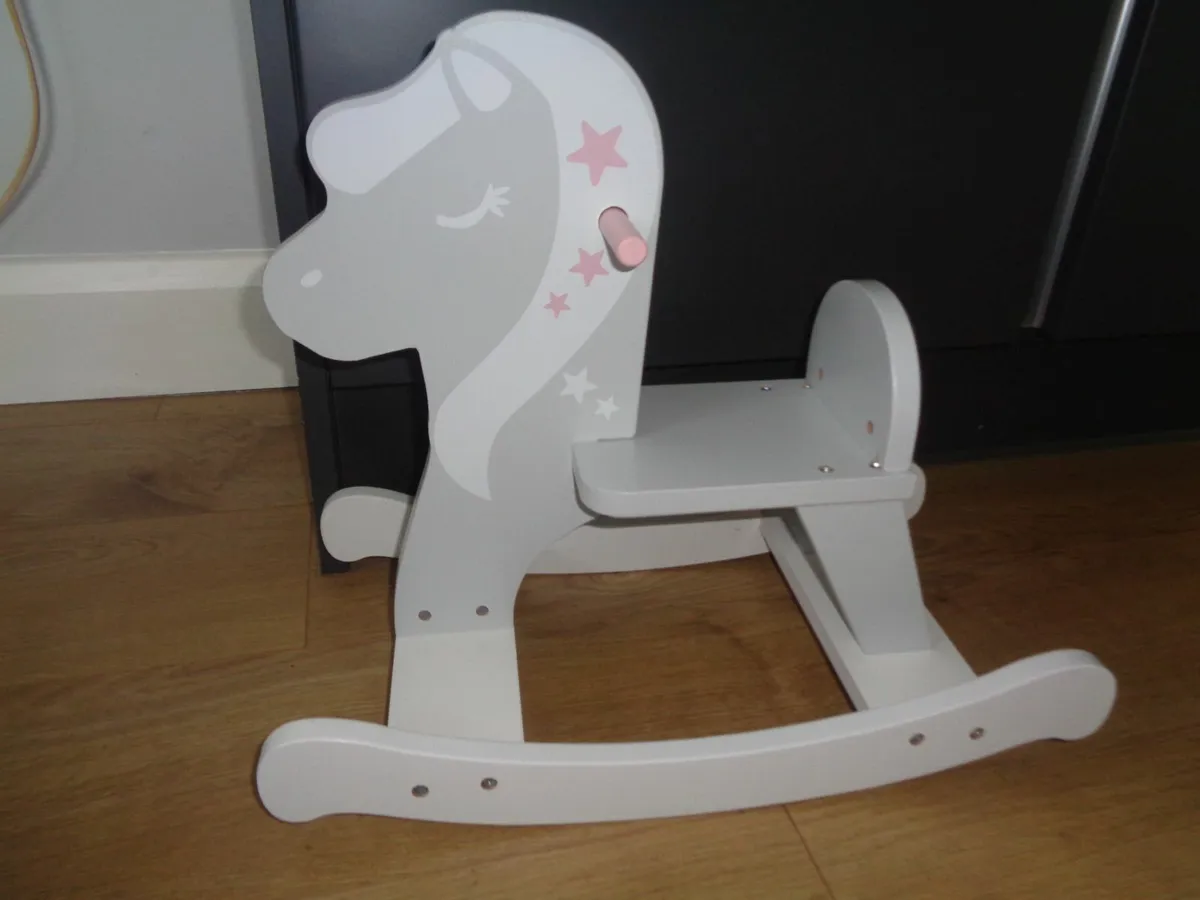 Littletown Wooden Dolls Rocking Horse for Sale - Image 2