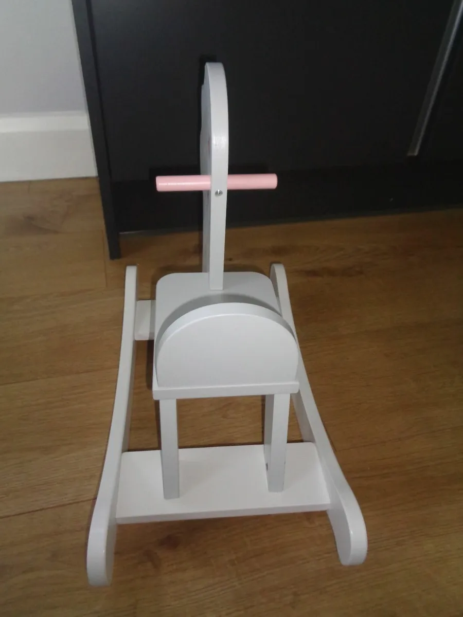 Littletown Wooden Dolls Rocking Horse for Sale - Image 4