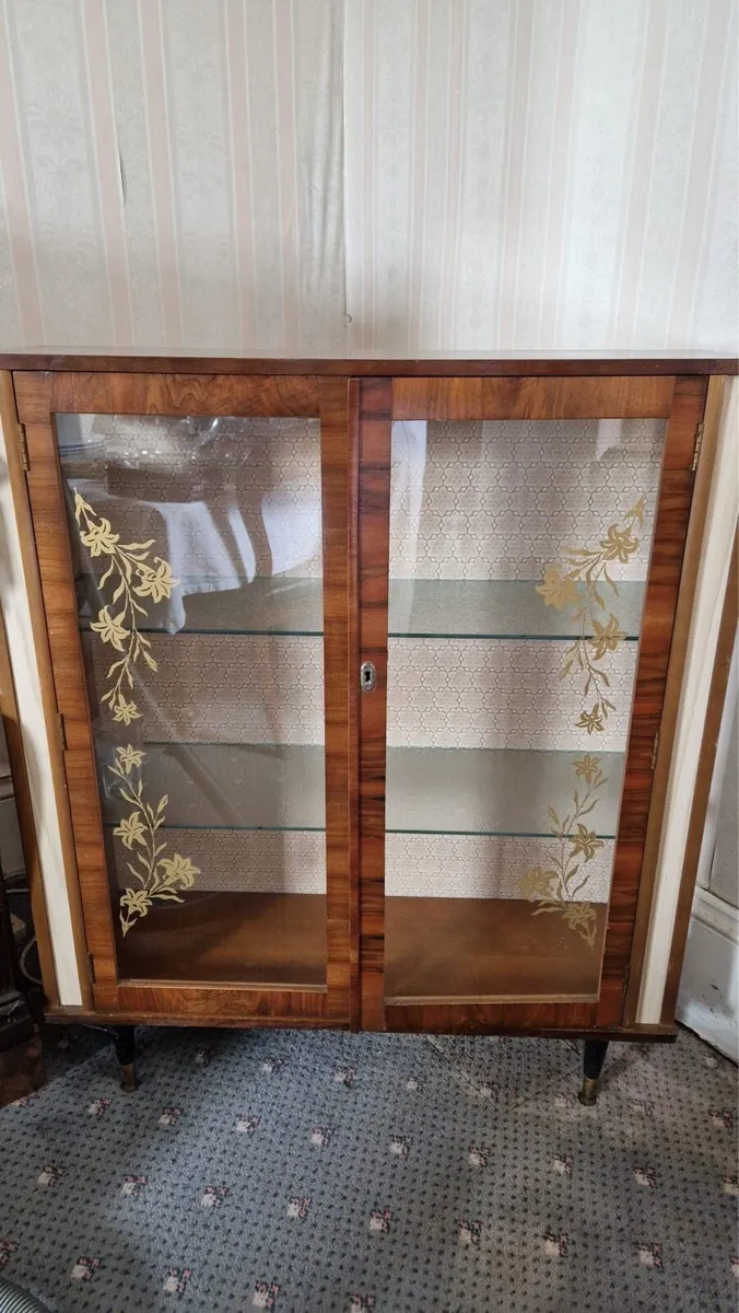 Antique glass cabinet