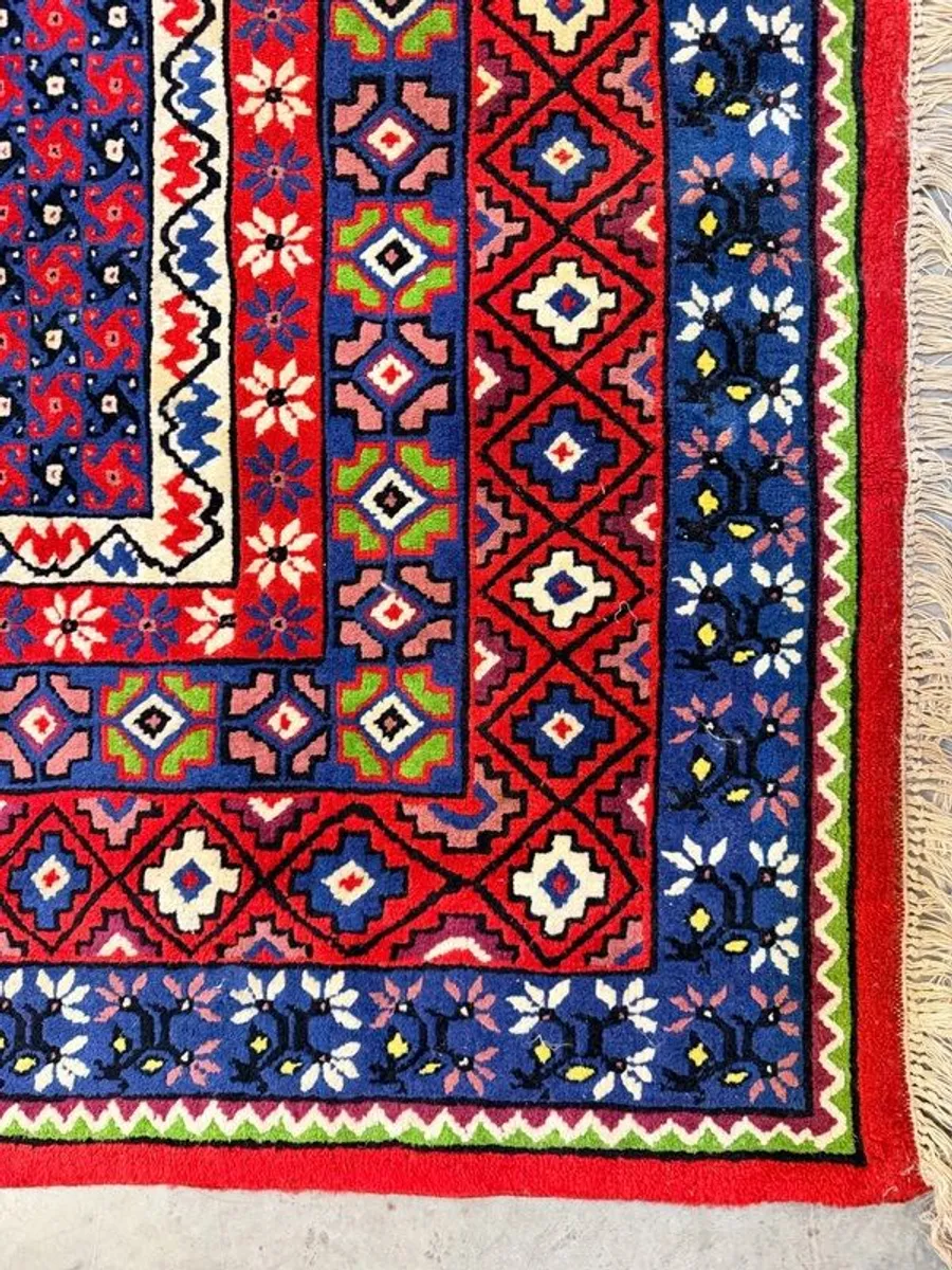 Vintage Turkish Oushak Hand Knotted Rug - Image 2