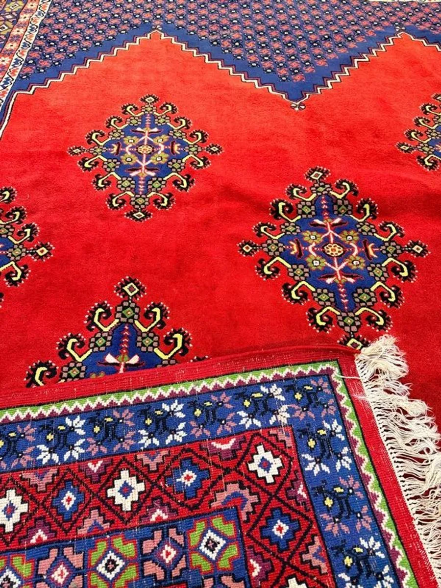 Vintage Turkish Oushak Hand Knotted Rug - Image 3