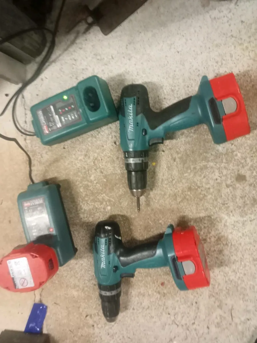 Two mikitta battery screw guns - Image 1