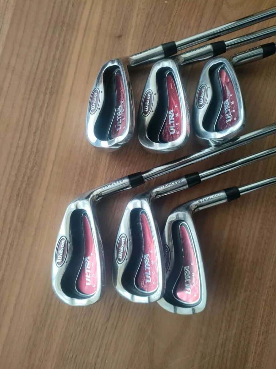 Wilson Ultra Comp Irons + Nike Sand Wedge - Image 1